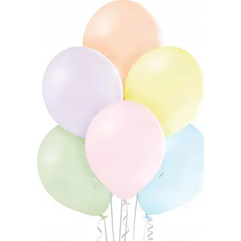 Balónek Balónky Belbal B85 pastelové vícebarevné 25 cm 50 ks