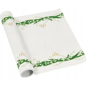 ubrus VLIESOVÝ BĚHOUN KONVALINKY PRVNÍ SVATÉ PŘIJÍMÁNÍ IHS 5m PAW UBRUS