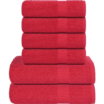 Utěrka 6dílná sada ručníků FROGN červená 360 g/m² IM_137089
