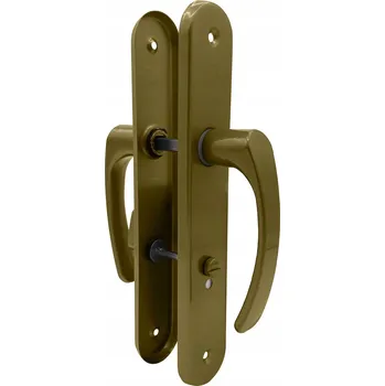 Dveřní kování Interiérová klika Chle-Mar Dlouhá, Štítek se zámkem WC