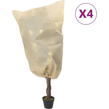 Geotextilie Ochranné návleky se stahovací šňůrkou 4 ks 70 g/m² 0,8 x 1,2 m IM_364875