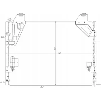 Výparník klimatizace Hart 621 652 Kondenzátor klimatizace (chladič)