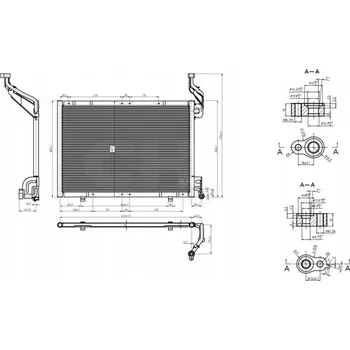 Výparník klimatizace Hart 614 993 Kondenzátor klimatizace (chladič)