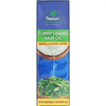Vlasová regenerace Vlasový olej s extraktem z kari Hair Oil Curry Leaves Parachute 200 Ml