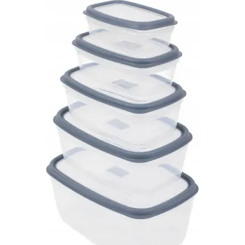 Dóza na potraviny Nádoby na potraviny sada vzduchotěsné hermetické boxy na oběd 5ks svačinový box