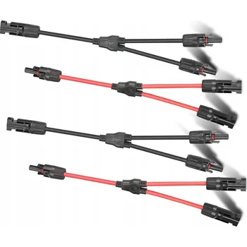 ROZDĚLOVAČ Y PRO SOLÁRNÍ KABELY, 2 PÁRY KONEKTORŮ Y PRO SOLÁRNÍ PANELY