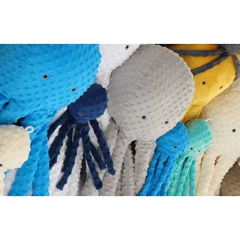 plyšák Plyšový Mazlíček Přítulníček Chobotnice obrovská - tyrkysová - minky v kr