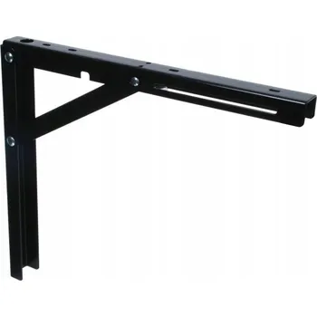 police SKLÁDACÍ ÚHELNÍK / DRŽÁK POLICE 20cm ČERNÝ