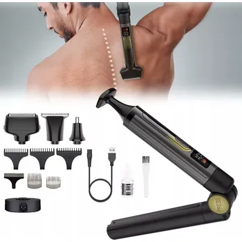 Holicí strojek 4v1 holicí strojek pro holení zad a těla, nabíjecí zastřihovač