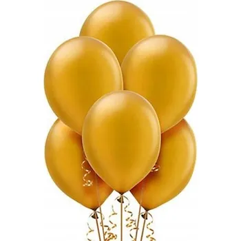 Balónek Latexové Balónky Belbal zlaté 33x23cm, 25 Ks