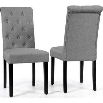 Jídelní židle Sada čalouněných židlí do jídelny, židle do obývacího pokoje, 2 ks