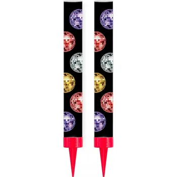 Dortová svíčka Disco Dortová fontána dortový ohňostroj 12cm Narozeninové 2 ks