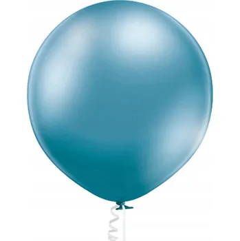 Balónek Balónek lesklý modrý/modrá koule 60cm giga Belbal