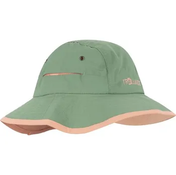 Dívčí oblečení Trollkids Dětský klobouk Troll leaf green/dahlia hat (945-336) Letní klobouk pro chlapce/dívky 48-52
