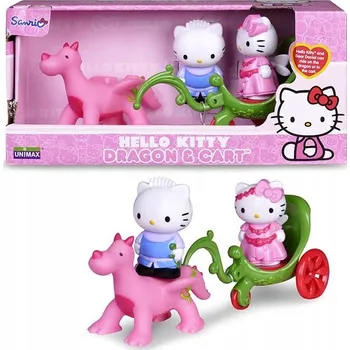 HELLO KITTY DRAČÍ KARETA + 2 FIGURKY DRAČÍ POVÓZ