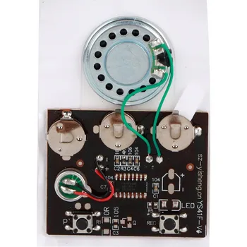 Bezpečnostní kamera ZVUKOVÝ MODUL PRO NAHRÁVÁNÍ PŘÁNÍ 27S 0,5 W S TLAČÍTKEM A BATERIÍ