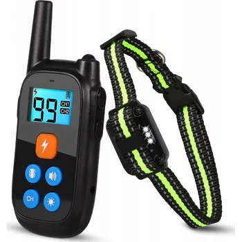 Obojek pro psa 800M ELEKTRONICKÝ OBOJEK PRO PSA VÝCVIKOVÝ TRENAŽÉR OBOJEK PRO VÝCVIK LED