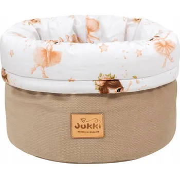 Úložný box KOŠÍK NA PŘÍSLUŠENSTVÍ PRO MIMINKO OBOUSTRANNÝ BAVLNA VELVET JUKKI