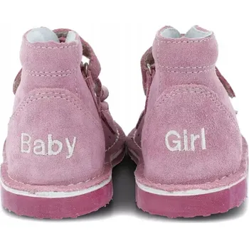 Dívčí sandály Dívčí sandály Danielki T125L s výšivkou, preventivní obuv R22