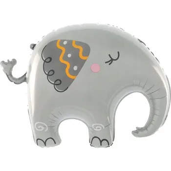 Balónek Fóliový balónek roztomilý Slon 59x57 cm