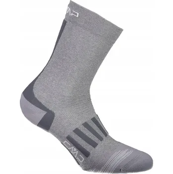 Pánské ponožky Dámské Ponožky CMP Trekking Sock Low Microlon - šedá/ghiaccio 39-42