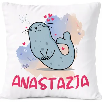Polštář Dárek Polštář pro Agnieszku, dceru dítěte s potiskem