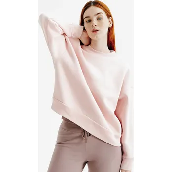 Dámská mikina DECATHLON Dámská mikina s kulatým výstřihem Elementals M RŮŽOVÁ