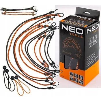 autokoberec Elastické gumové popruhy pro upevnění zavazadel a nákladu, sada 20 ks (osmičky)