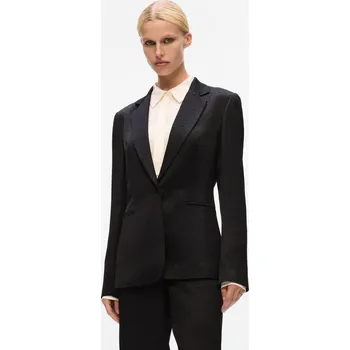 Dámské sako SAKO KARL LAGERFELD LOGO JACQUARD BLAZER BLACK