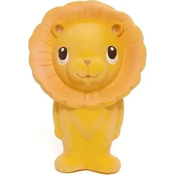 Kousátko s chrastítkem Petit Monkey, žlutá guma