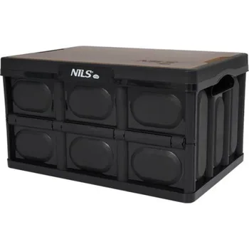 Úložný box Skládací přepravka NILS Camp NCB4005 s dřevěným víkem 2v1, objem 20 litrů