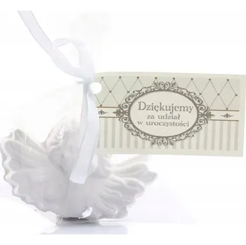 Vánoční dekorace Sádrový andílek jako poděkování pro hosty ke svaté přijímání