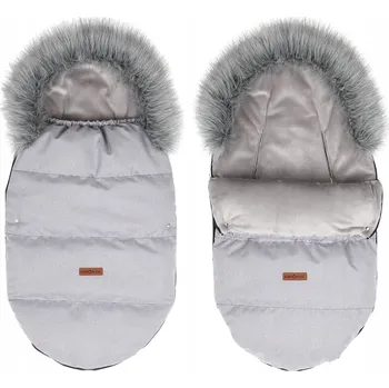 Fusak NÁNOŽNÍK DO KOČÁRKU, SÁNÍ, KORBIČKY VODĚODOLNÝ ZATEPLENÝ S KOŽÍŠKEM BABYMAM