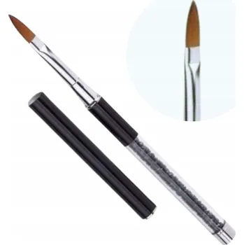 Kosmetický štětec Štětec na akrylový štětec vel 8 s krystaly