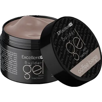 Lak na nehty Excellent PRO THIXO stavební gel LED/UV Coffee beige 50g mléčný béžový