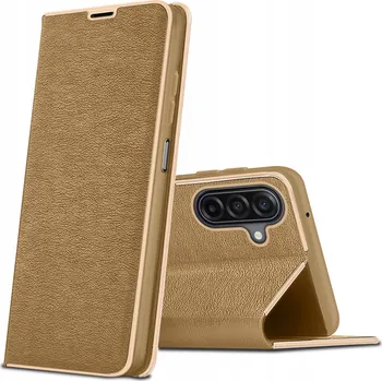 Pouzdro na mobilní telefon Flipové pouzdro KrainaGSM pro Samsung Galaxy A17 5G zlaté