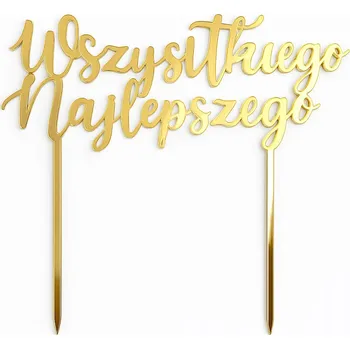 Jedlá dekorace na dort Zápich do dortu Všechno Nejlepší k Narozeninám