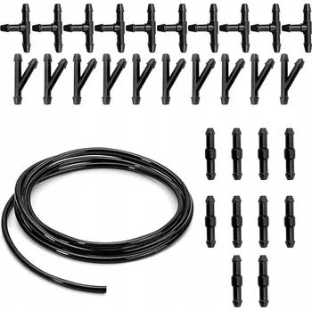 Brzdová hadice Sada Hadic Ostřikovačů Čelního Skla YIXISI 3m s 9 Univerzálními Spojkami