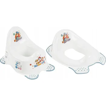 Nočník Nástavec na WC sedátko Keeeper Tlapková patrola bílý