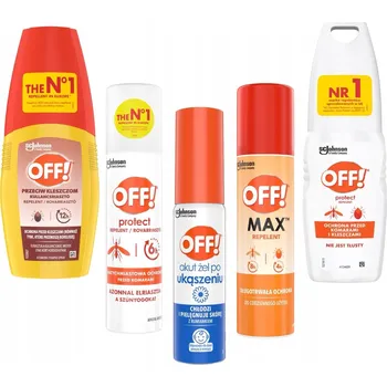 Repelent VELKÁ SADA PROTI KOMÁRŮM A KLÍŠŤATŮM OFF! 4X100ML + GEL PO BODNUTÍ 25ML