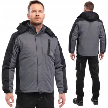 Pracovní obuv Zimní pracovní bunda BOZP Zateplená S Kapucí Teplá Pohodlná XL