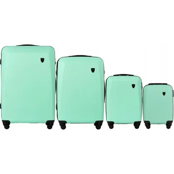 Wings Sada pevných kufrů ABS 0125-4KPL-L.GREEN, 226 l