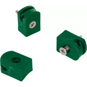 Příslušenství pro plot Držák napínacího drátu - tex,Zelená- balení 10 ks Naší Montáží (MONTÁŽ A MATERIÁL K MONTÁŽI )