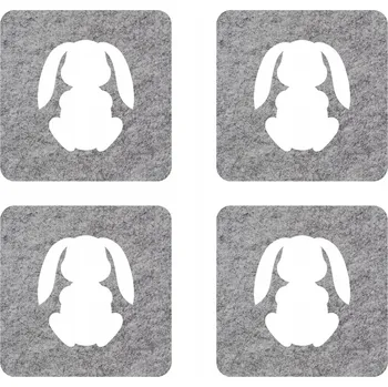 Obraz Kvadratická podložka plst 10 x 10 cm