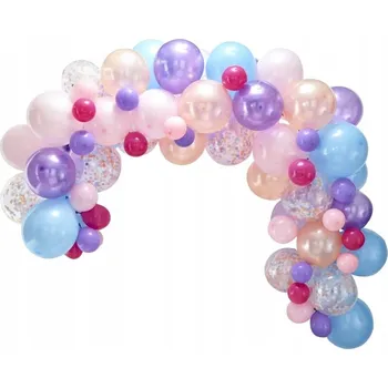 Balónek Balónky sada pro balónkovou girlandu mix 80ks 1 balení