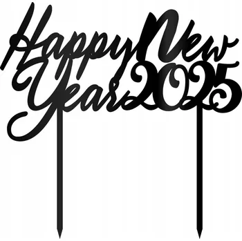 Obraz Zápich do dortu Šťastný Nový Rok Silvestr