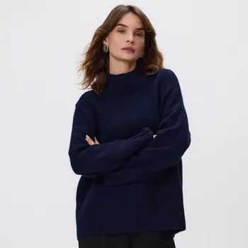 Dámský svetr Reserved - Vlněný svetr - tmavomodrá - 170GS-59X - 170GS-59X-S