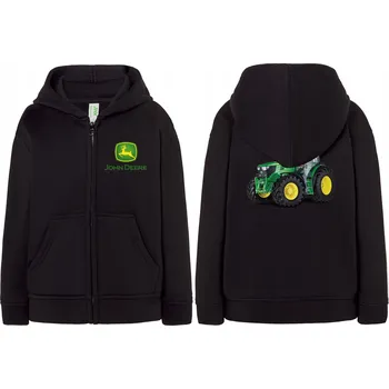 Chlapecká mikina Dětská mikina JD01 polyester černá, velikost 158