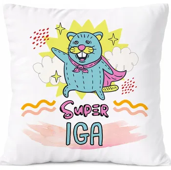 Polštář Dárek Polštář pro Adu, dceru dítěte, s potiskem