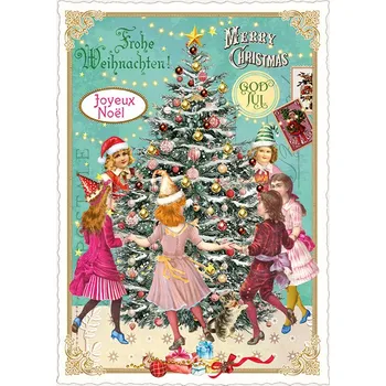 Vánoční přání Stromeček 10,5 x 15 cm